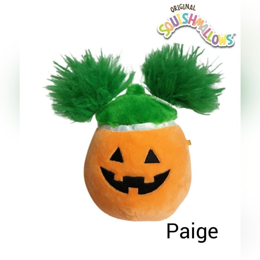 Squishmallows Halloween Paige The Pumpkin 5" Plush Soft Squishy RARE NWOT